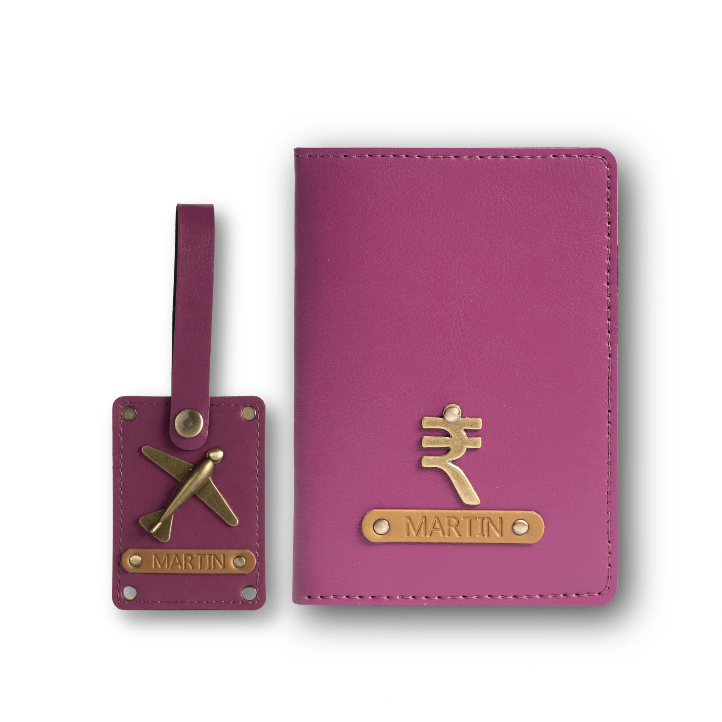Personalized Passport Cover and Luggage Tag
